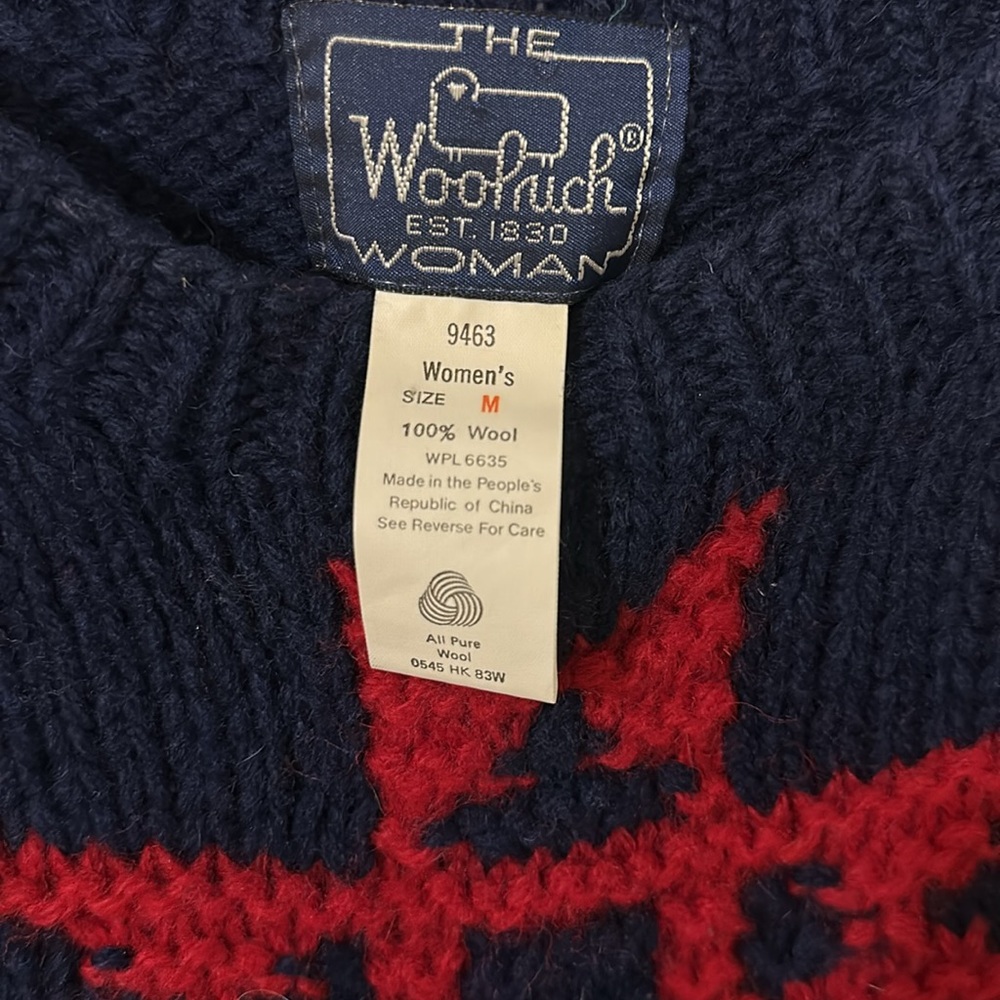 Navy Multicolor Patterned Sweater - Picture 2 of 4